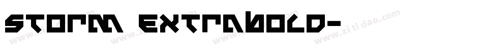 storm ExtraBold字体转换